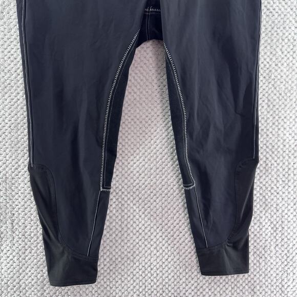 Piper by Smartpak Pants Womens 40R Black Equestrian Fitted Trouser Faux Suede - Picture 4 of 16